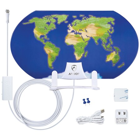 Antop Antenna World Map Indoor HDTV Antenna AT-122B